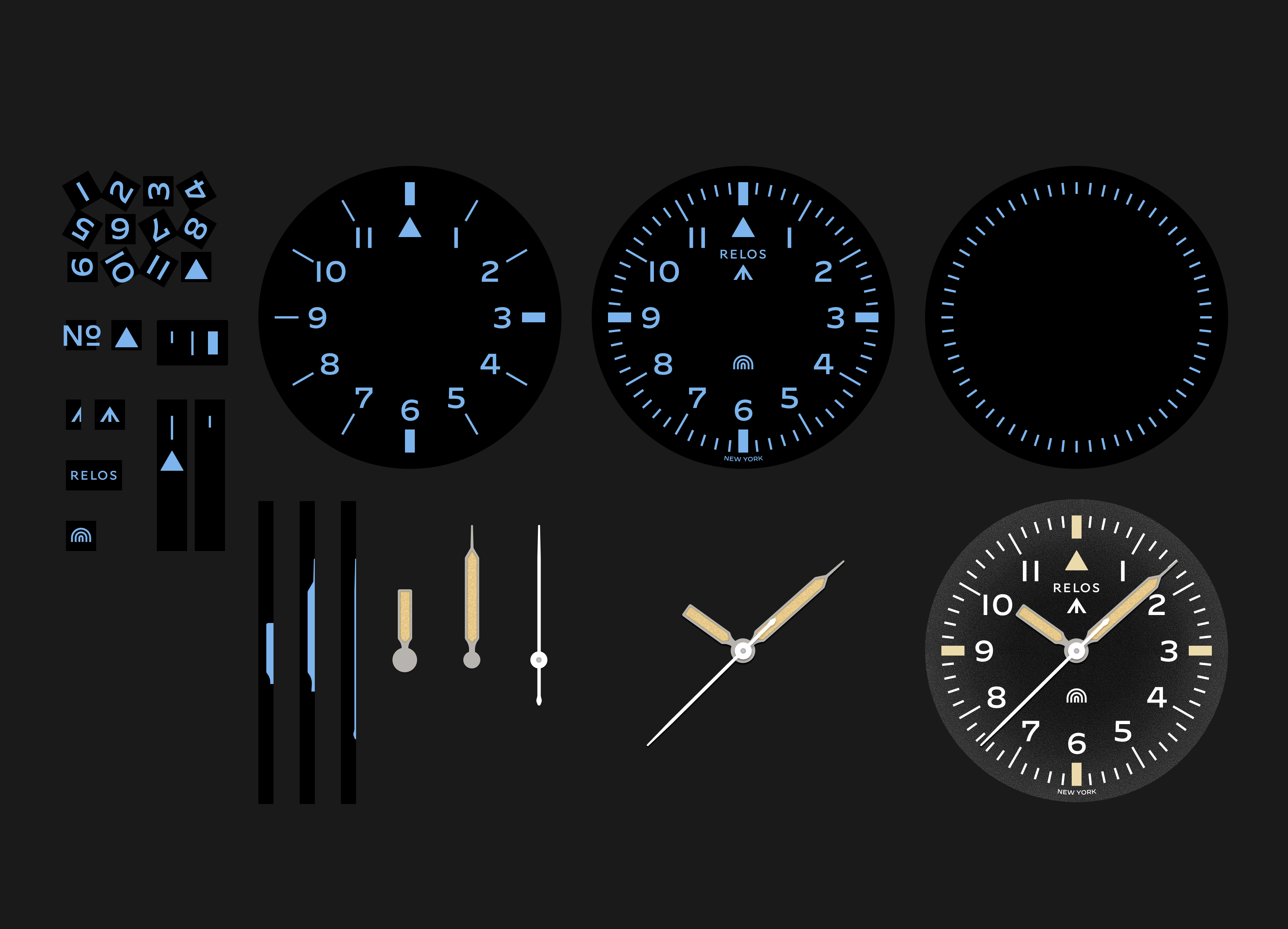 Component-based watch design system in Figma